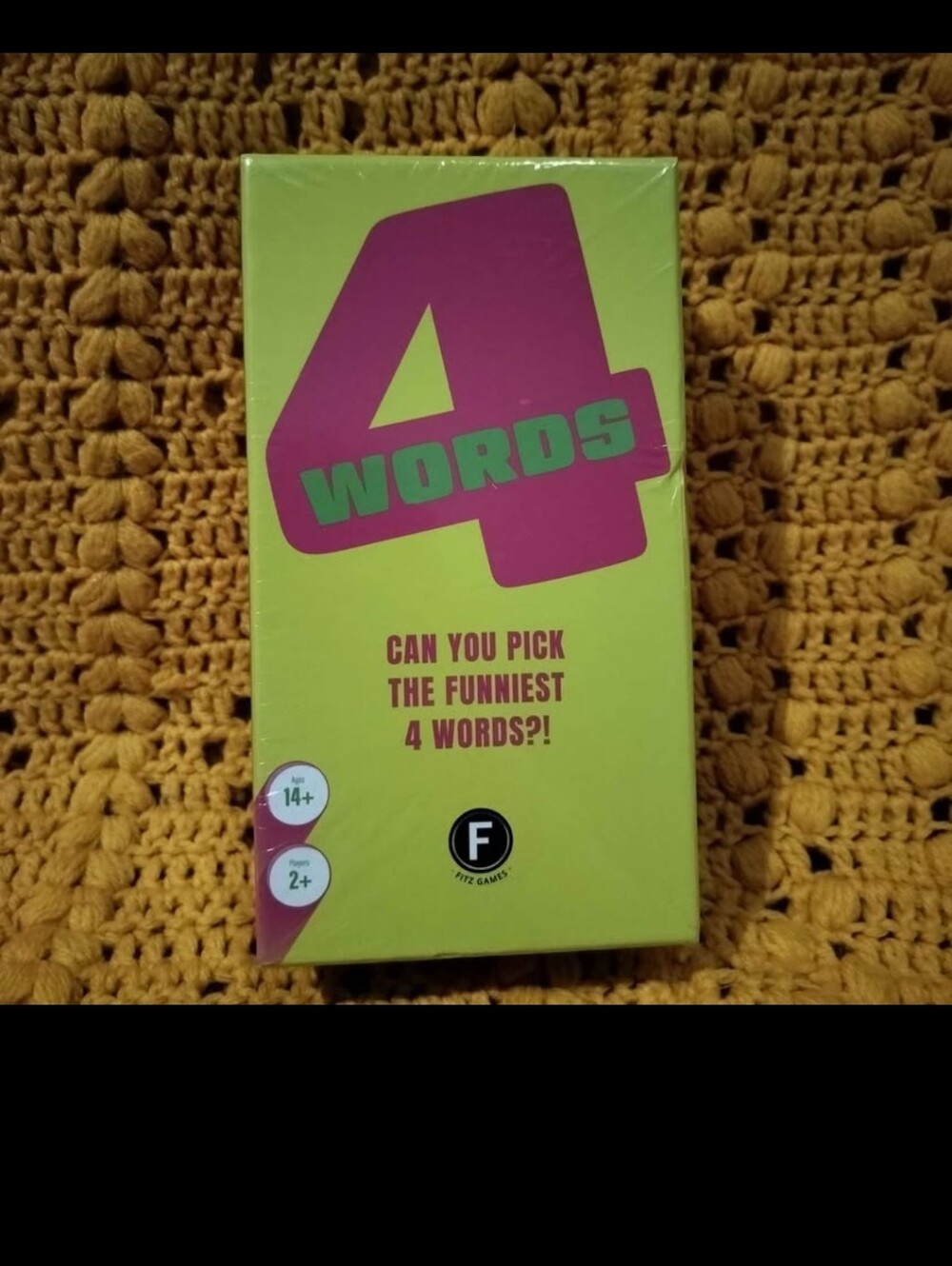 Fitz Games 4 Words Card Game Party Game - NWT
